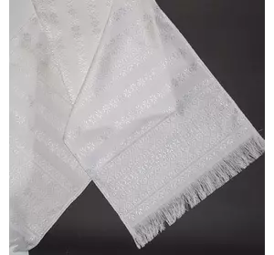 Свадебный белый рушник 150 см