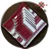 Скатерть с вышивкой  + 6 салфеток, 116х145 см, Красный