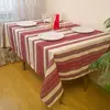 Лляна скатертина з орнаментом Червоний, 180х145 см, Без серветок Лляна скатертина з орнаментом Червоний, 180х145 см, Без серветок
