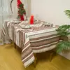 Лляна новорічна скатертина з українським орнаментом 190х145 см, Без серветок Лляна новорічна скатертина з українським орнаментом 190х145 см, Без серветок