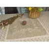 Великодня лляна серветка з мереживом 45х45см. Великодня лляна серветка з мереживом 45х45см.