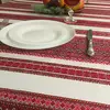 Скатертина з народним орнаментом 140х145 см, + 6 серветок, Червоний Скатертина з народним орнаментом 140х145 см, + 6 серветок, Червоний