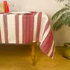 Лляна скатертина з орнаментом Червоний, 220х145 см, Без серветок Лляна скатертина з орнаментом Червоний, 220х145 см, Без серветок