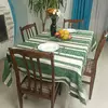 Лляна скатертина з орнаментом Зелений, 110x145 см, + 6 серветок Лляна скатертина з орнаментом Зелений, 110x145 см, + 6 серветок