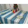 Новорічна скатертина з народним орнаментом 226х145 см, Скатертина, Синій Новорічна скатертина з народним орнаментом 226х145 см, Скатертина, Синій