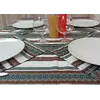 Святкова ткана скатертина з орнаментом + 6 серветок, 230х145 см, Синій Святкова ткана скатертина з орнаментом + 6 серветок, 230х145 см, Синій