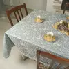 Жаккардова сучасна скатертина Синій, 100х145 см, + 6 серветок Жаккардова сучасна скатертина Синій, 100х145 см, + 6 серветок