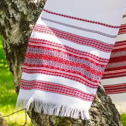 Тканий рушник на весілля під коровай 145 см Тканий рушник на весілля під коровай 145 см