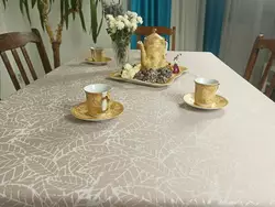 Жаккардова сучасна скатертина Червоний, 170х145 см, Без серветок Жаккардова сучасна скатертина Червоний, 170х145 см, Без серветок