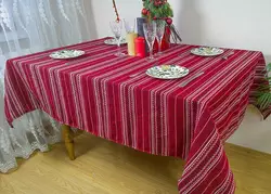 Скатертина вишита на стіл від 345 грн 34, Етнічні, 182х145 см, Скатертина, бордо-білий, 34 Скатертина вишита на стіл від 345 грн 34, Етнічні, 182х145 см, Скатертина, бордо-білий, 34