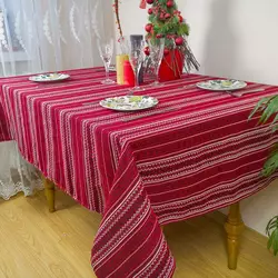 Скатертина вишита на стіл від 345 грн 34, Етнічні, 182х145 см, + 6 серветок, бордо-білий, 34 Скатертина вишита на стіл від 345 грн 34, Етнічні, 182х145 см, + 6 серветок, бордо-білий, 34