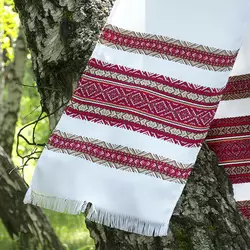 Вишитий рушник тканий 150см. Вишитий рушник тканий 150см.